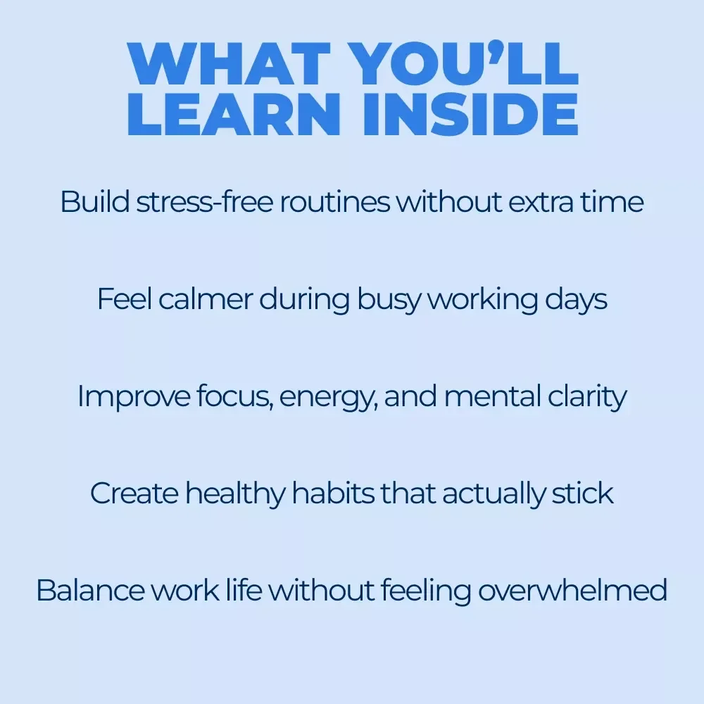 Self Care for Busy Working Days – A Practical Guide to Daily Balance, Mindful Routines & Simple Self Care for Busy Working Days