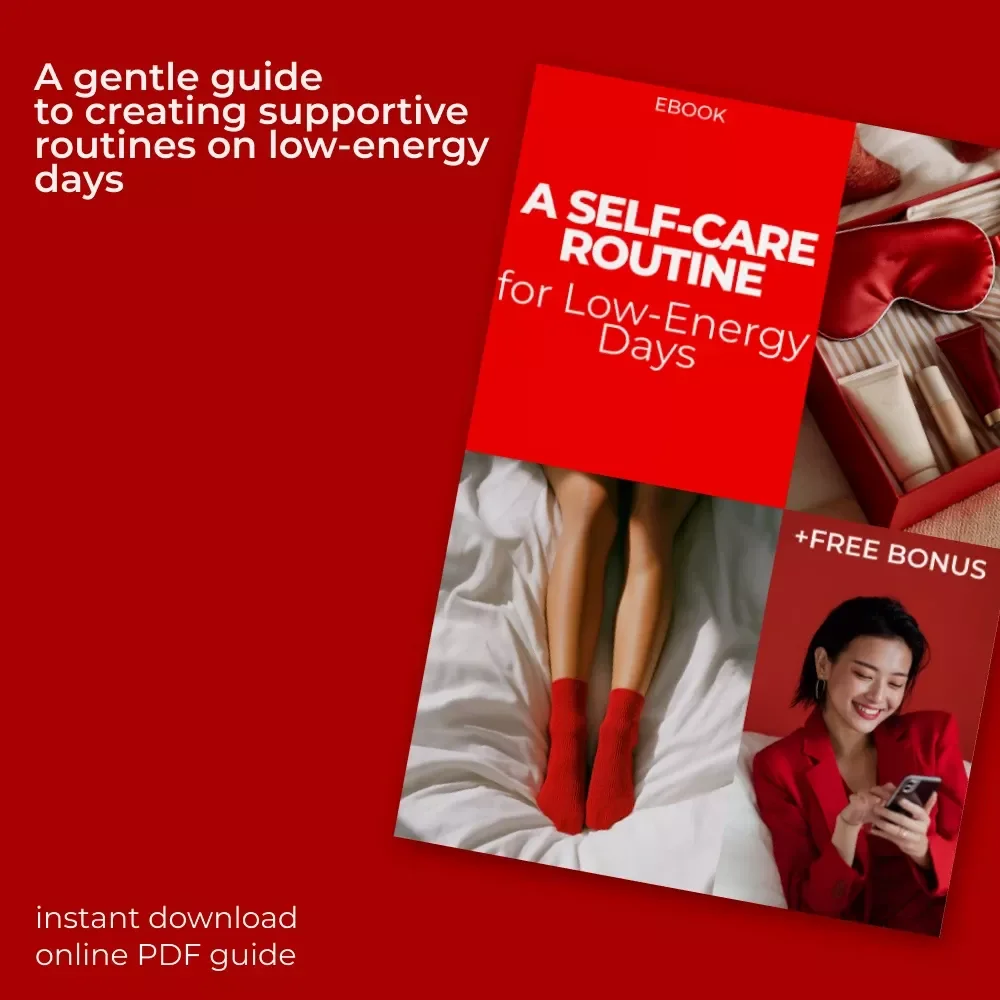 A Self-Care Routine for Low-Energy Days | Gentle Reset Guide & Easy Self Care Routine for Low Energy Days eBook