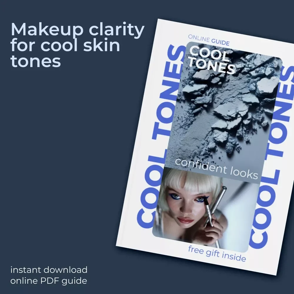 Cool Tones Confident Looks – A Complete Guide to Makeup for Cool Skin Tone | Everyday & Elevated Beauty Routine Digital Download