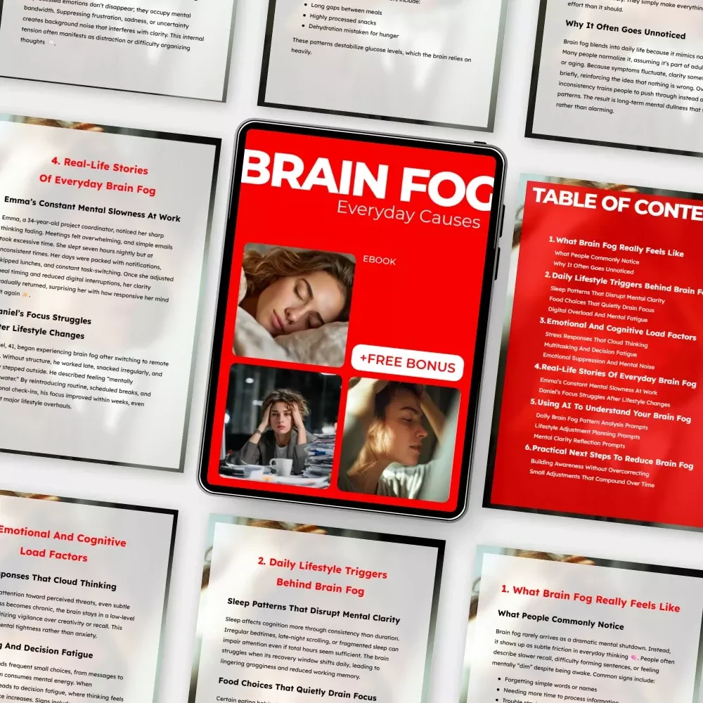 Brain Fog, Everyday Causes – Digital Guide to Mental Clarity, Focus, Lifestyle Triggers & Daily Awareness eBook