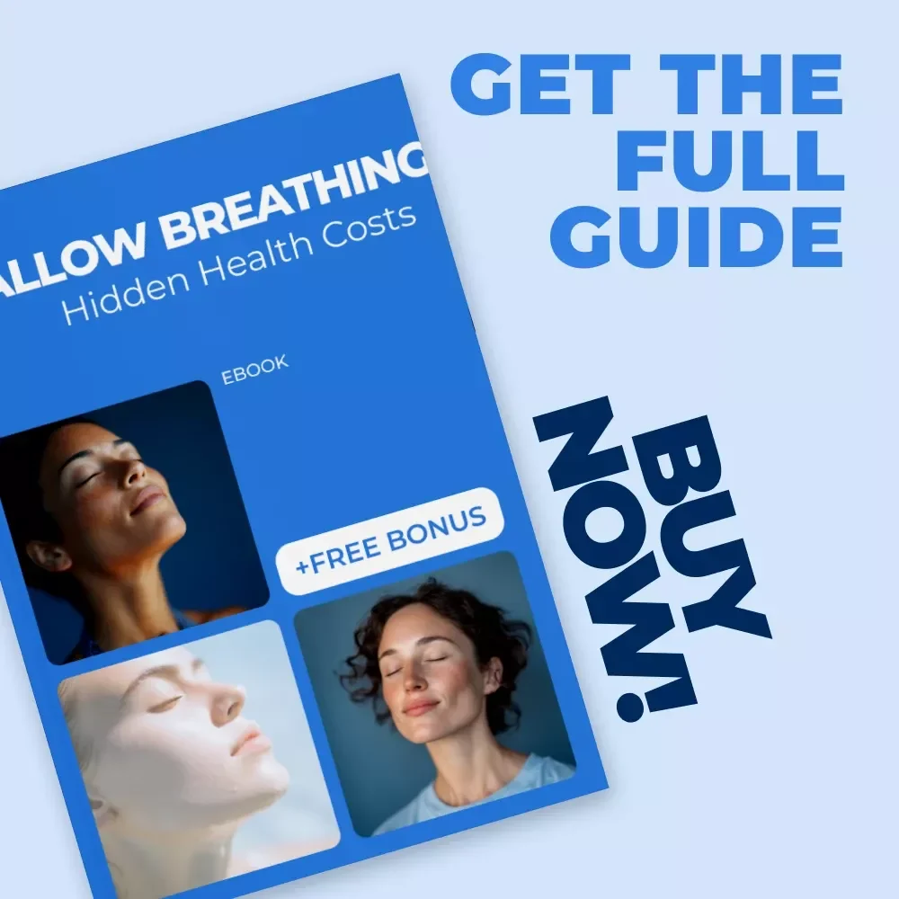 Shallow Breathing, Hidden Health Costs - Digital Guide on Breathing Awareness, Health, and Wellbeing