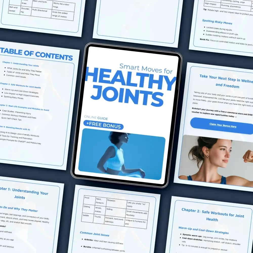 Smart Moves for Healthy Joints – Practical Guide to Joint Care and Workout Safety, Safe Exercises, Injury Prevention & AI-Powered Fitness Planning