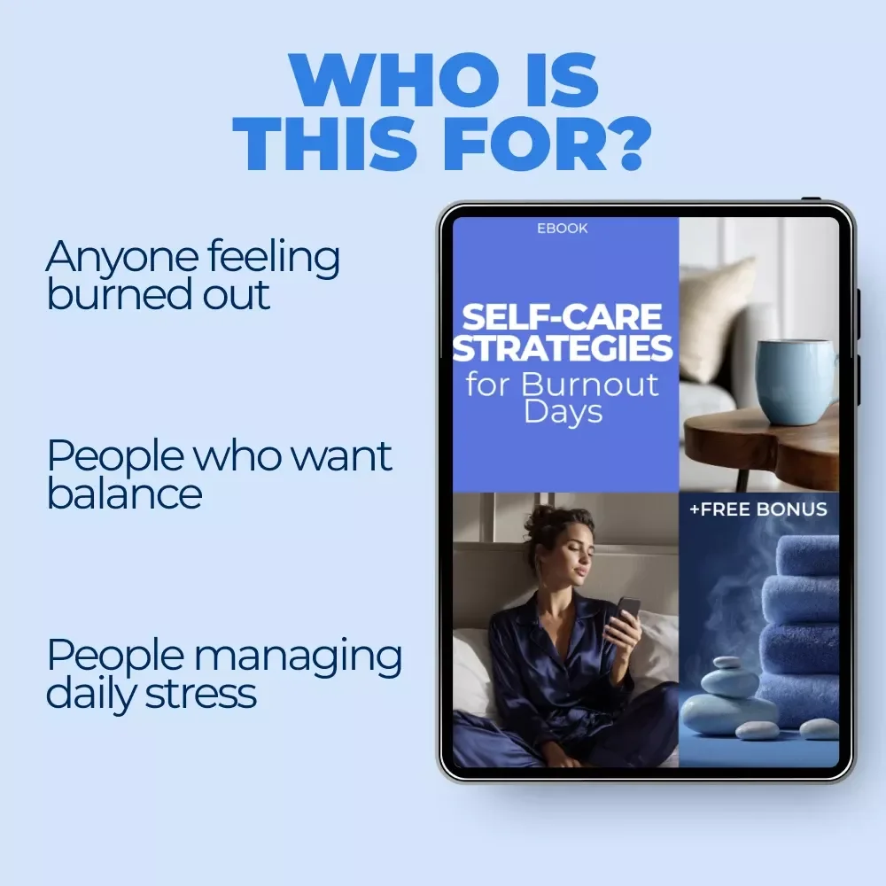 Self-Care Strategies for Burnout Days | Practical Ebook for Mind, Body & Balance | self care for burnout days