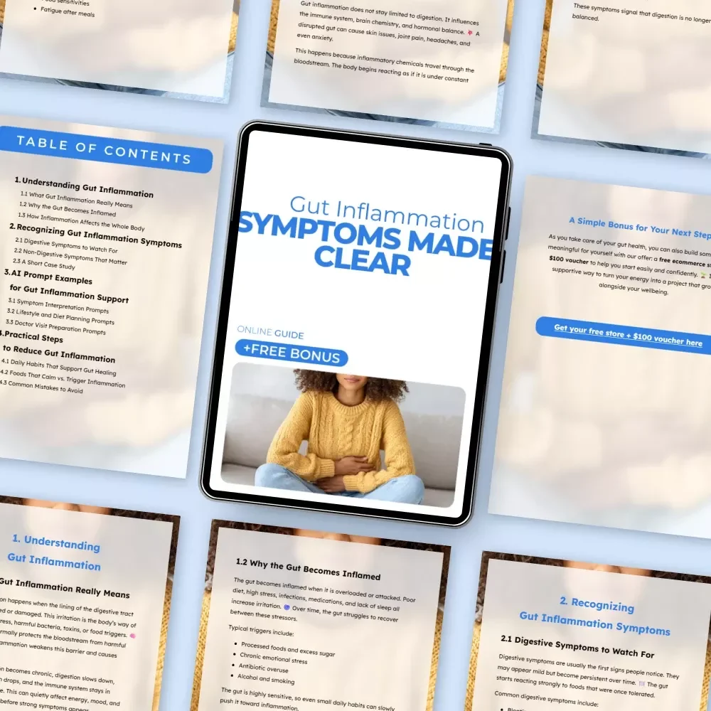 Gut Inflammation Symptoms Made Clear – Easy-to-Follow Guide to Understanding Gut Inflammation Symptoms, Digestive & Whole-Body Clues, Practical Healing Steps