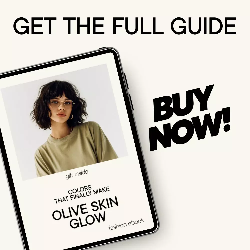 Colors That Finally Make Olive Skin Glow | Olive Skin Tone Color Guide eBook | Best Clothing Colors, Makeup & Wardrobe Palette Digital Download