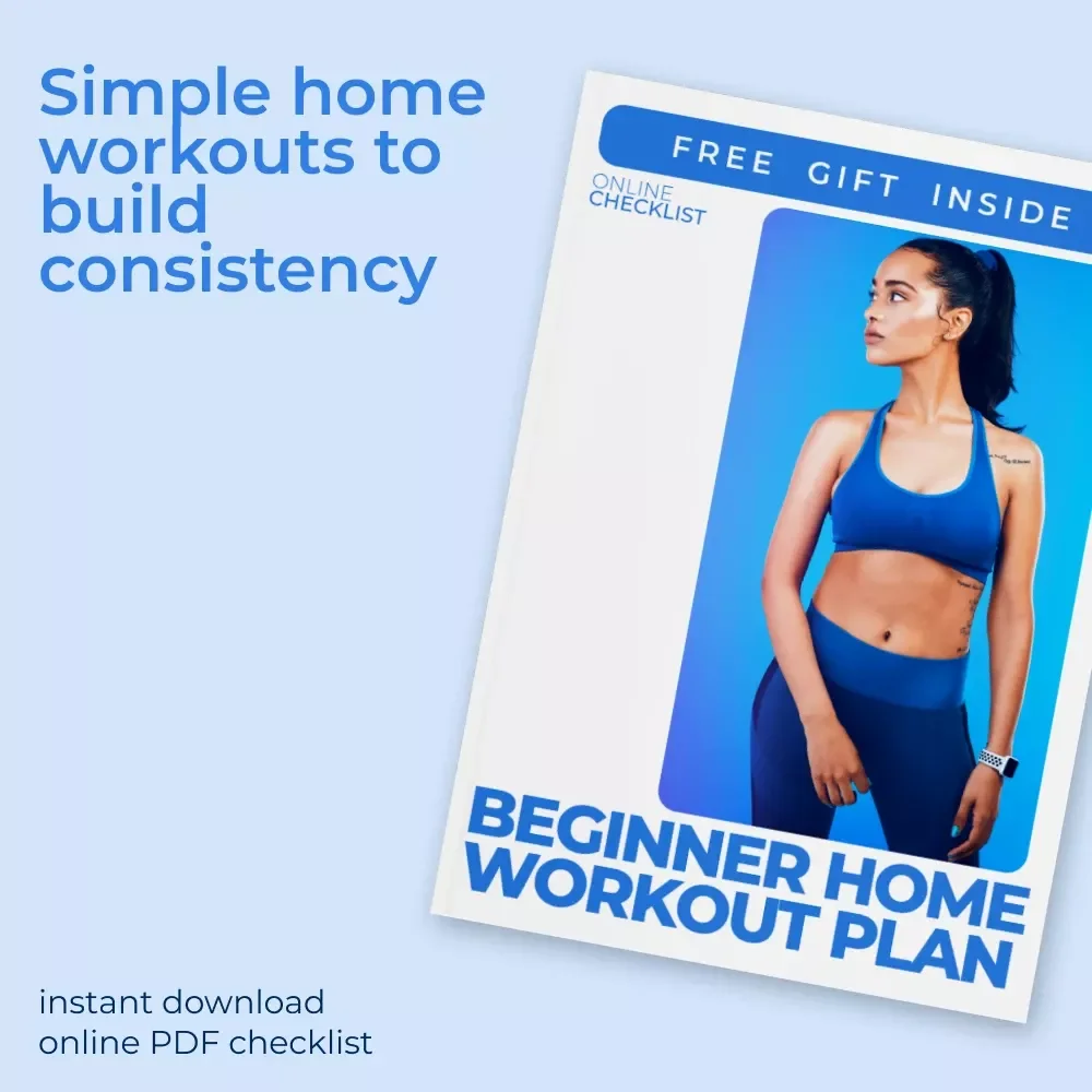 Beginner Home Workout Plan | Easy At-Home Fitness Guide for Beginners, No-Gym Training Routine, Simple Weekly Workout Schedule, Digital Download