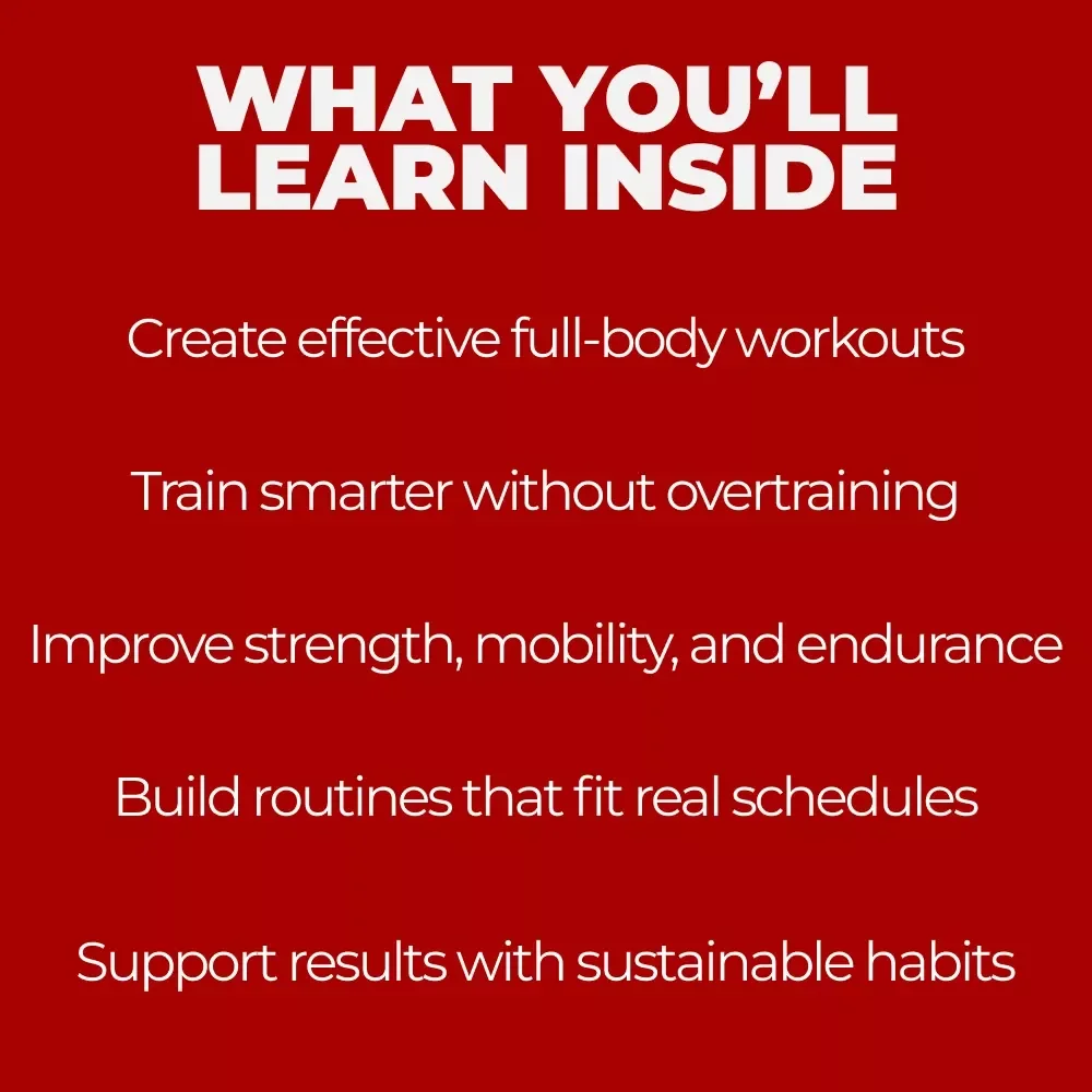 The Total Body Transformation Blueprint – Strength Training & Full Body Workout Plan Guide for Total-Body Fitness, Mobility, Cardio & Lifestyle Habits