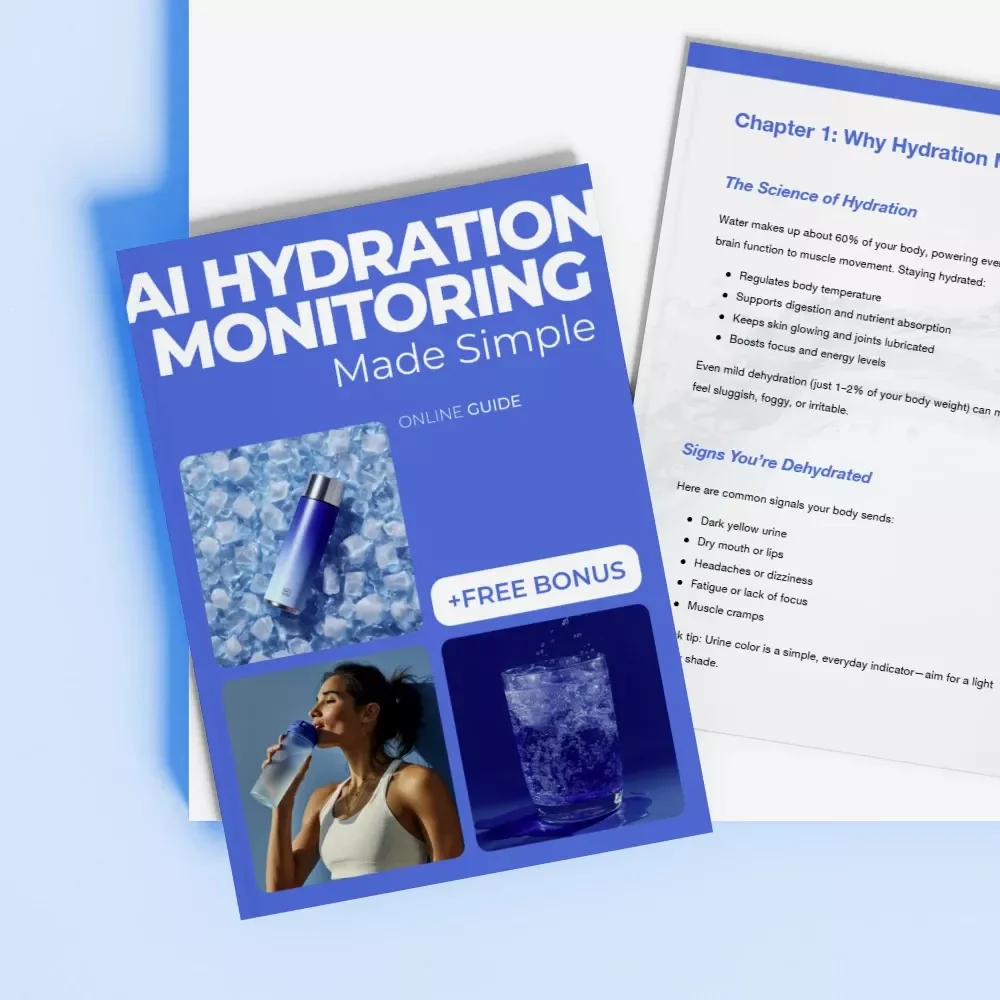 AI Hydration Monitoring Made Simple – Smart Wellness Guide with AI Hydration Monitoring Tips | Digital Download eBook