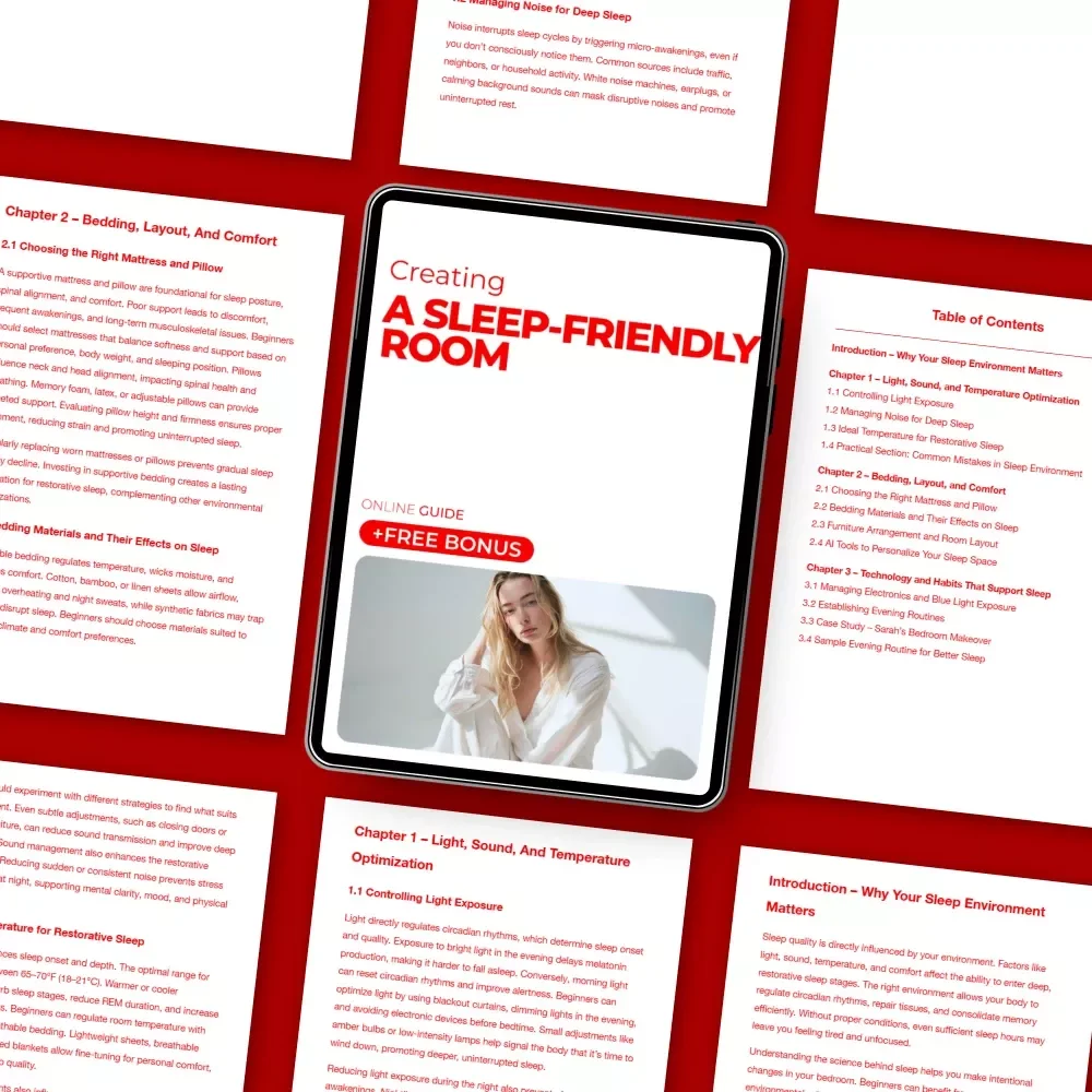 Creating a Sleep-Friendly Room: Ultimate Guide to Crafting Your Perfect Sleep Environment – Digital Download