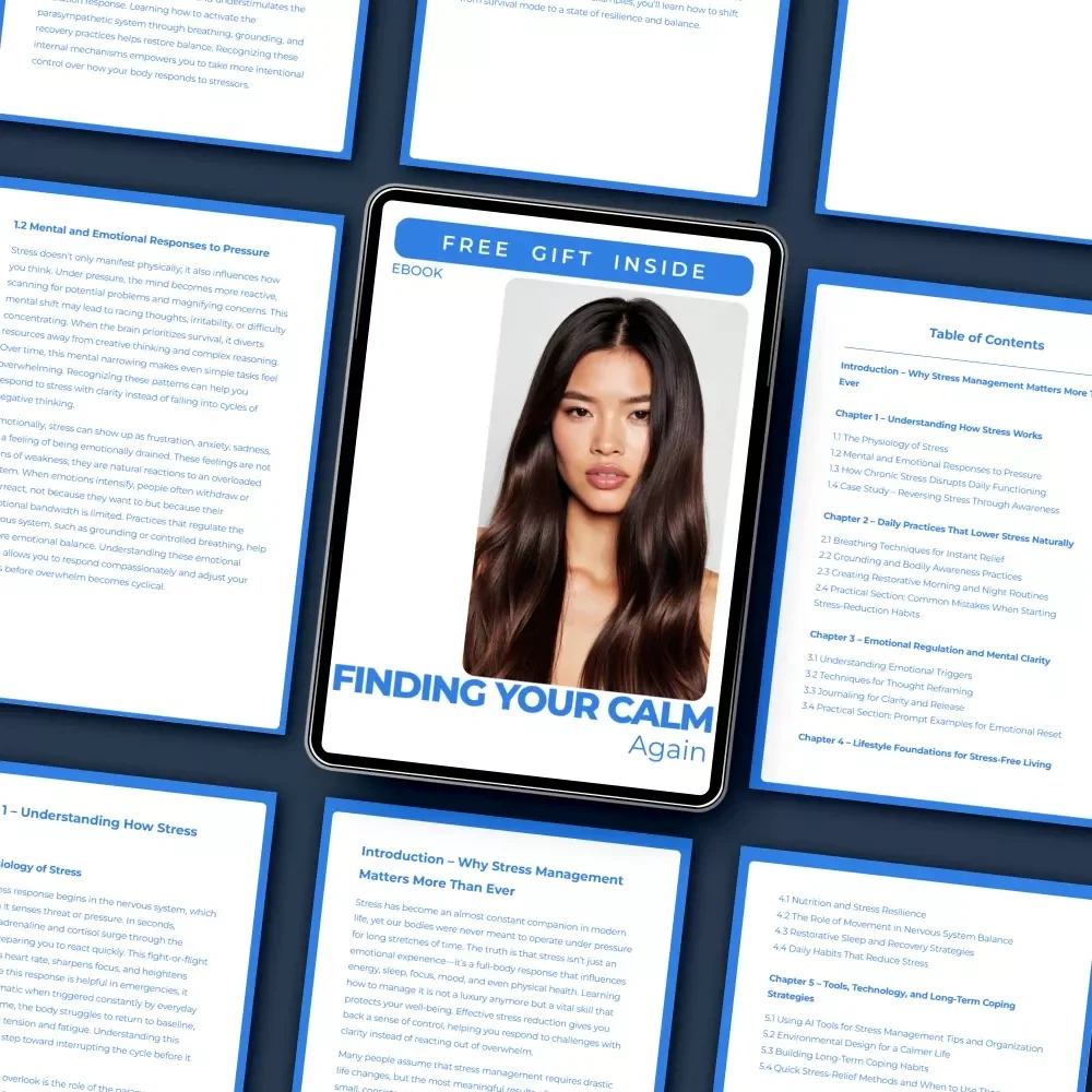 Finding Your Calm Again – Stress Management Guide, Anxiety Relief eBook, Mindfulness & Emotional Balance Digital Download