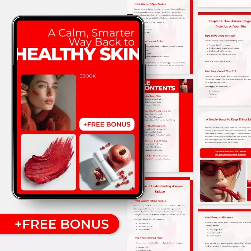 A Calm, Smarter Way Back to Healthy Skin – An Ebook Guide to Skincare Fatigue Solutions, Simple Routines, and Sustainable Results