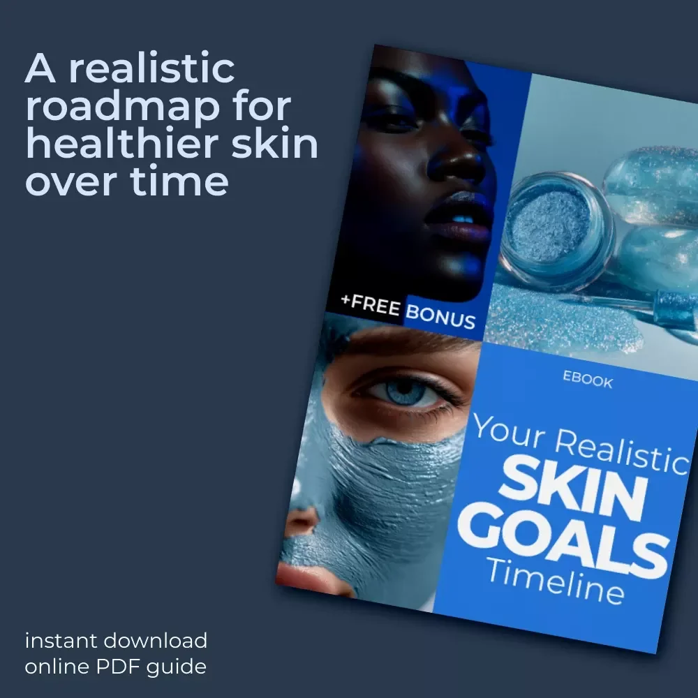 Your Realistic Skin Goals Timeline | Digital Skincare ebook | skin goals realistic timeline Guide
