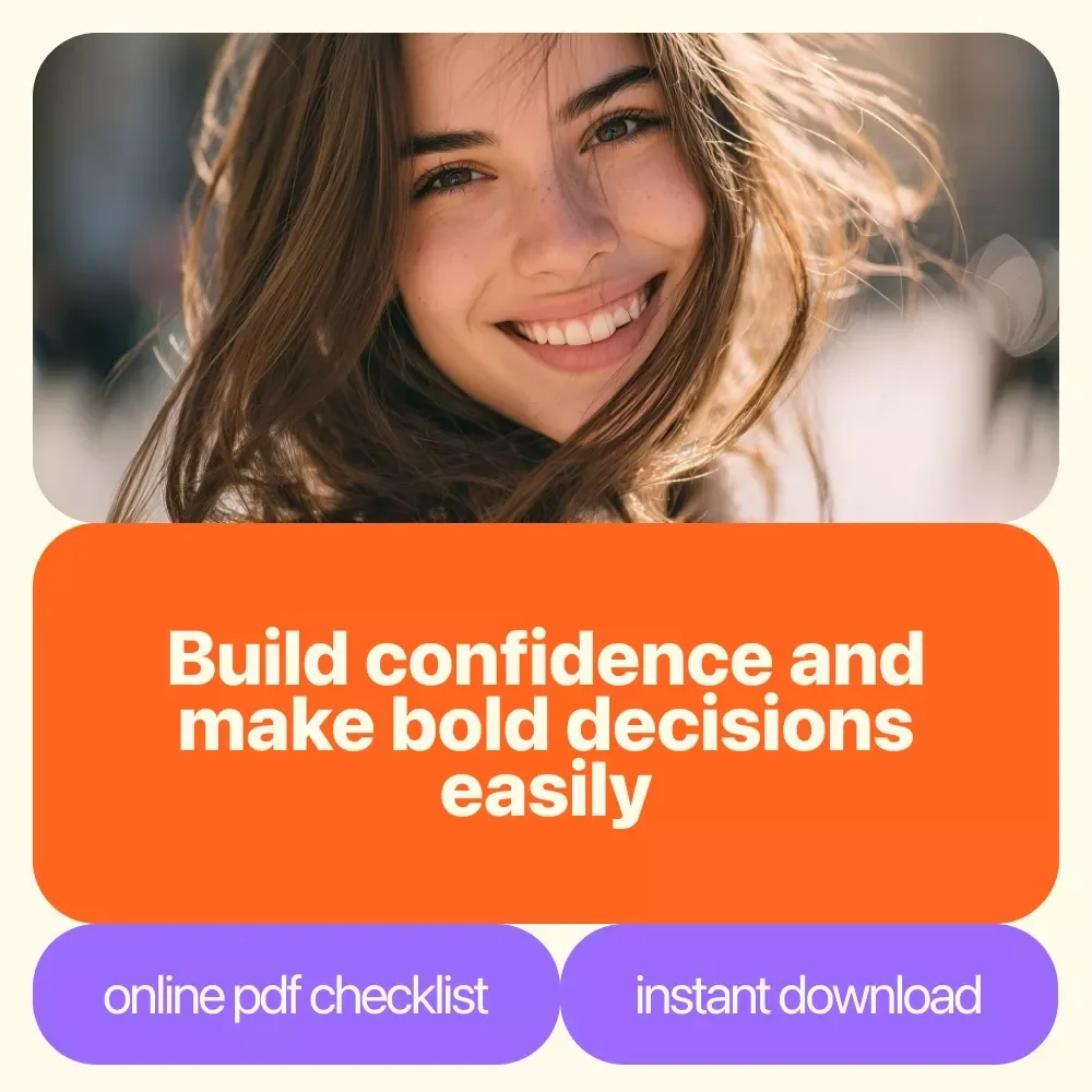 Confidence in Decision Making: Your Action-Packed Checklist for Bold Choices | Printable Decision Making Guide, Confidence Checklist, Self Growth Tool, Instant Download