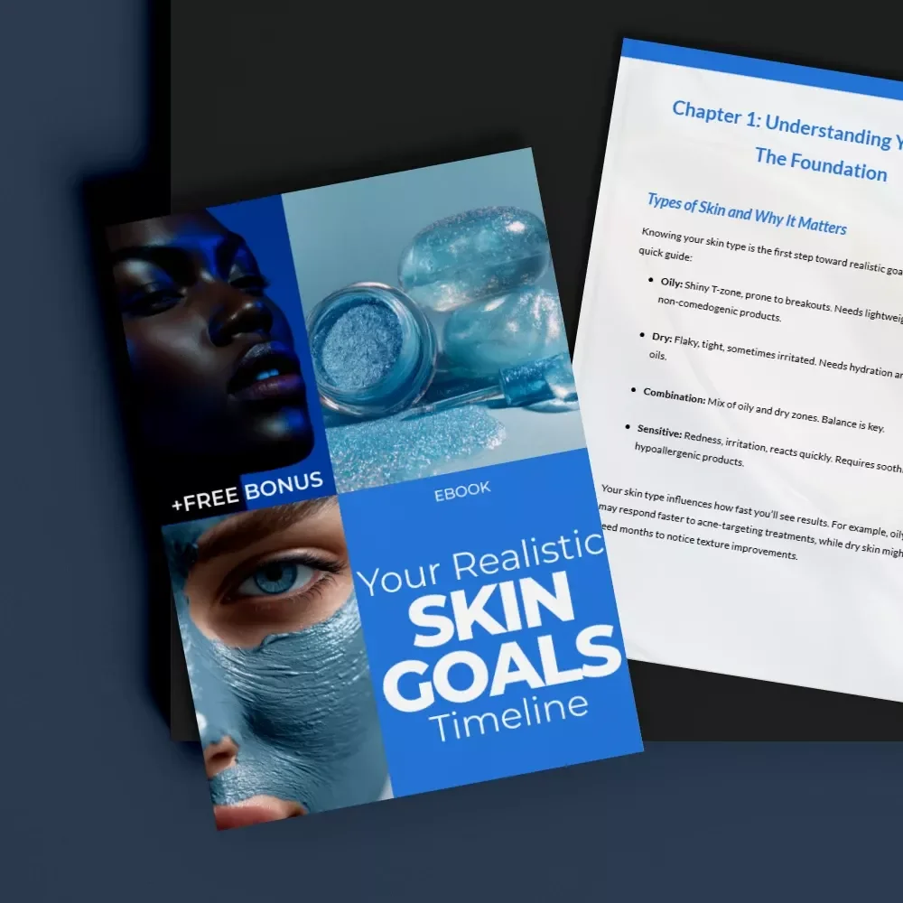 Your Realistic Skin Goals Timeline | Digital Skincare ebook | skin goals realistic timeline Guide