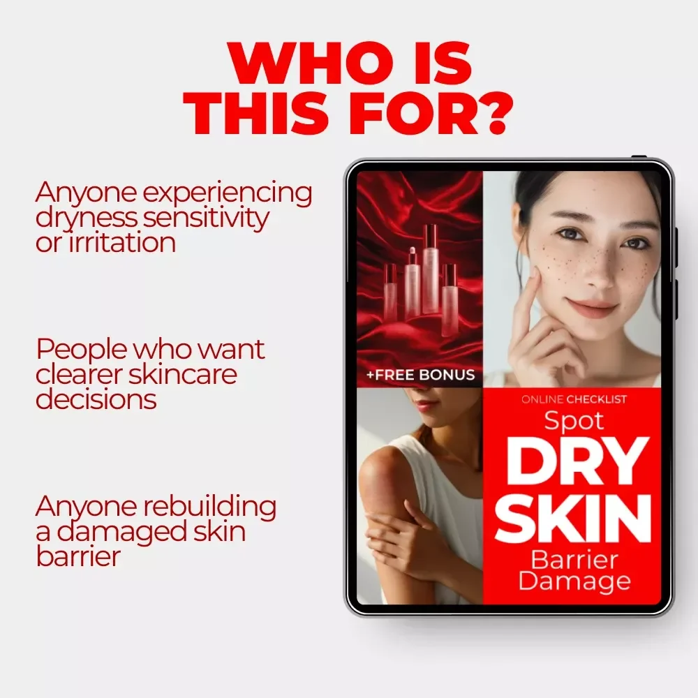 Spot Dry Skin Barrier Damage | Digital Checklist for Identifying dry skin barrier damage signs