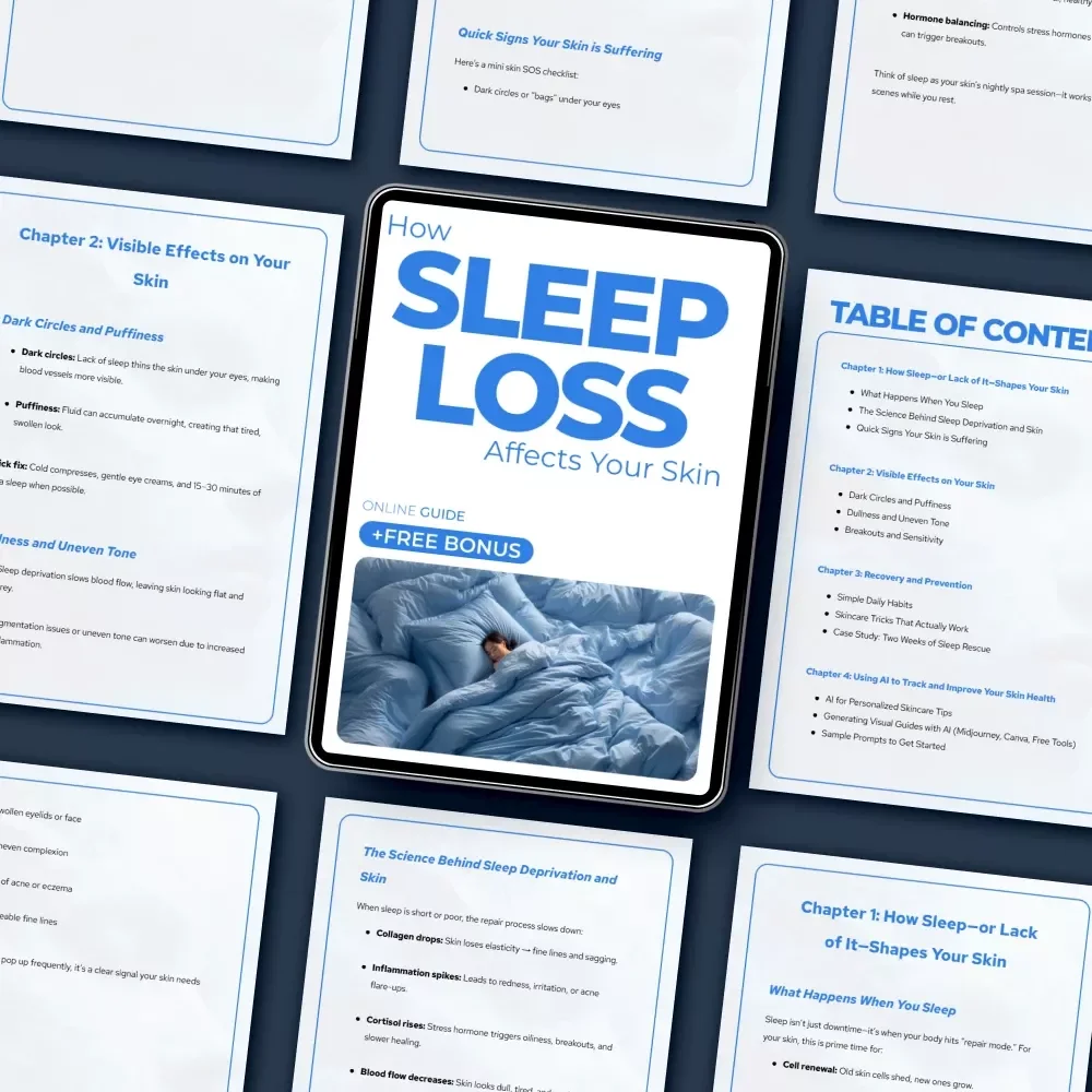 How Sleep Loss Affects Your Skin – Digital Skincare Guide on Sleep Deprivation, Dark Circles, Breakouts & AI Skin Tracking