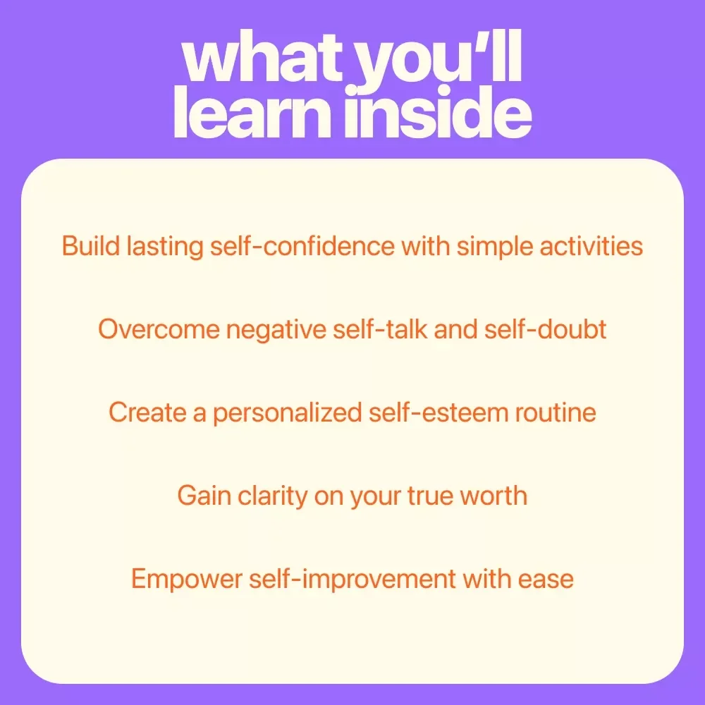 Boost from Within: Simple Self-Esteem Therapy Activities That Work - Digital Guide for Building Confidence