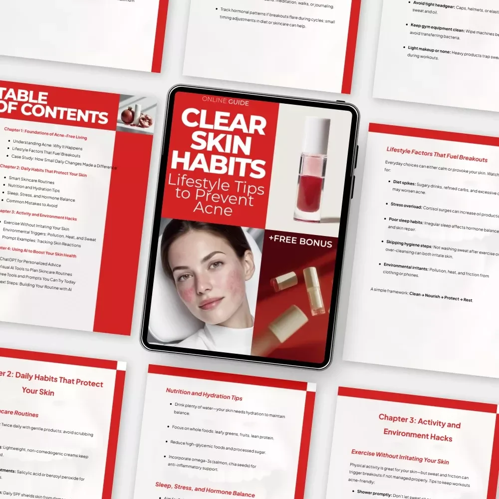 Clear Skin Habits: Lifestyle Tips to Prevent Acne – A Practical Guide with Acne Prevention Lifestyle Tips for Healthier, Clearer Skin