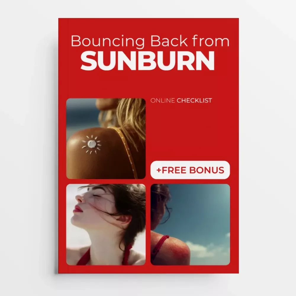 Bouncing Back from Sunburn – Easy Sunburn Recovery Tips Checklist | Instant Digital Download for Fast Skin Relief