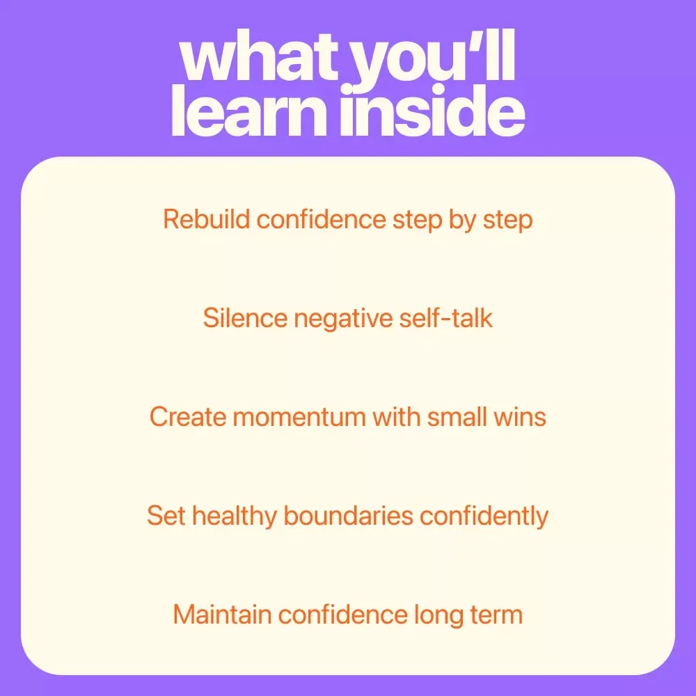 Reignite Your Spark: A Practical Guide to Finding Your Confidence Again | Self-Confidence eBook for Women | Learn How to Find Your Confidence Again