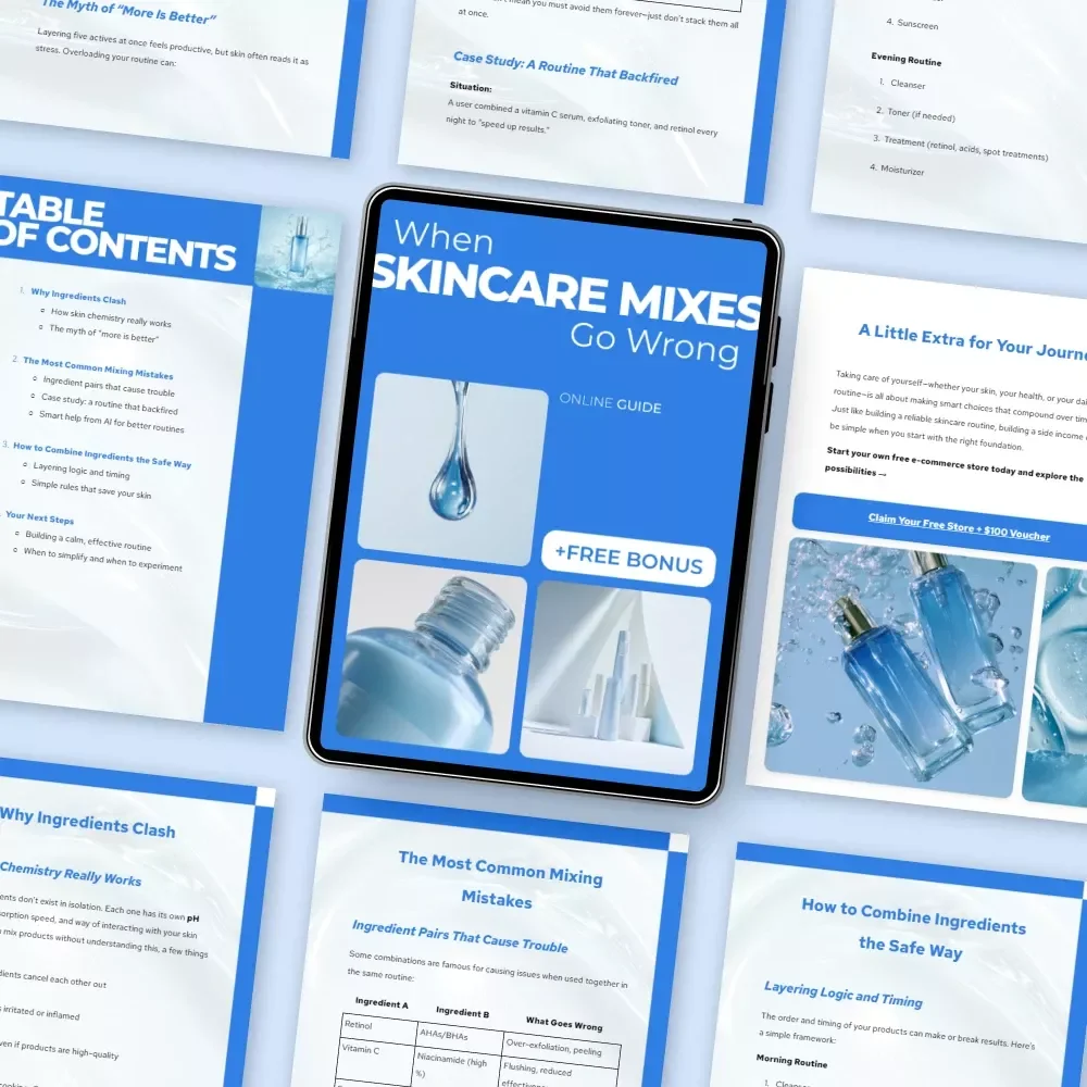 When Skincare Mixes Go Wrong – A Smart Guide to Mixing Beauty Ingredients Mistakes, Ingredient Pairing Help & Calm Skin Routines