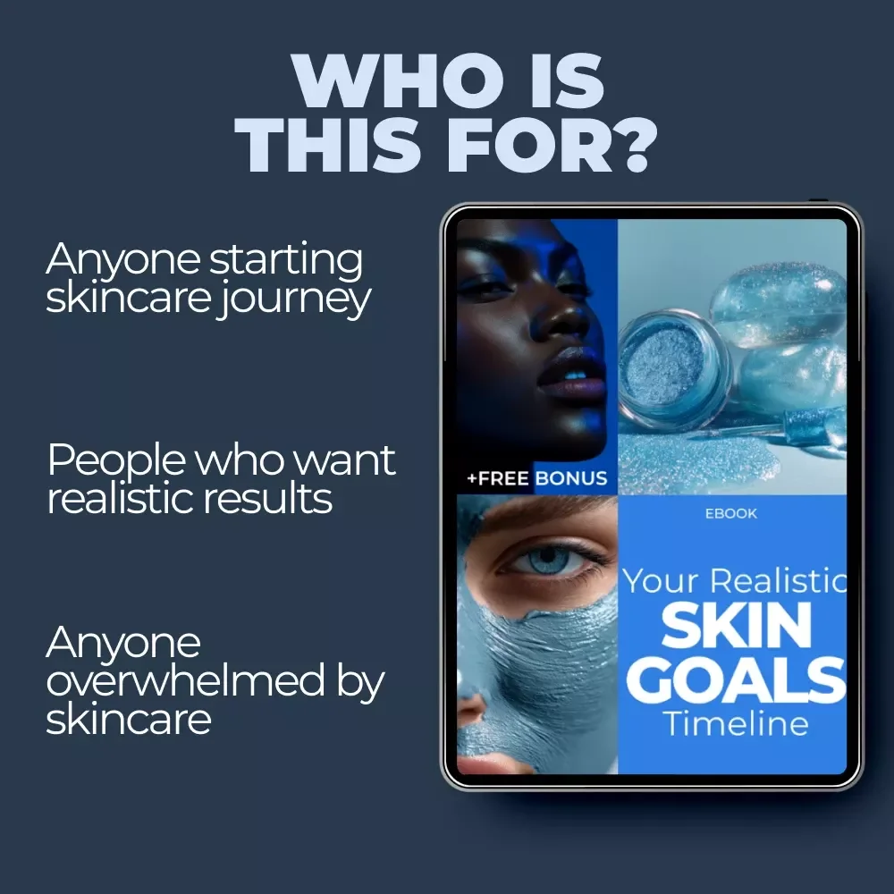 Your Realistic Skin Goals Timeline | Digital Skincare ebook | skin goals realistic timeline Guide