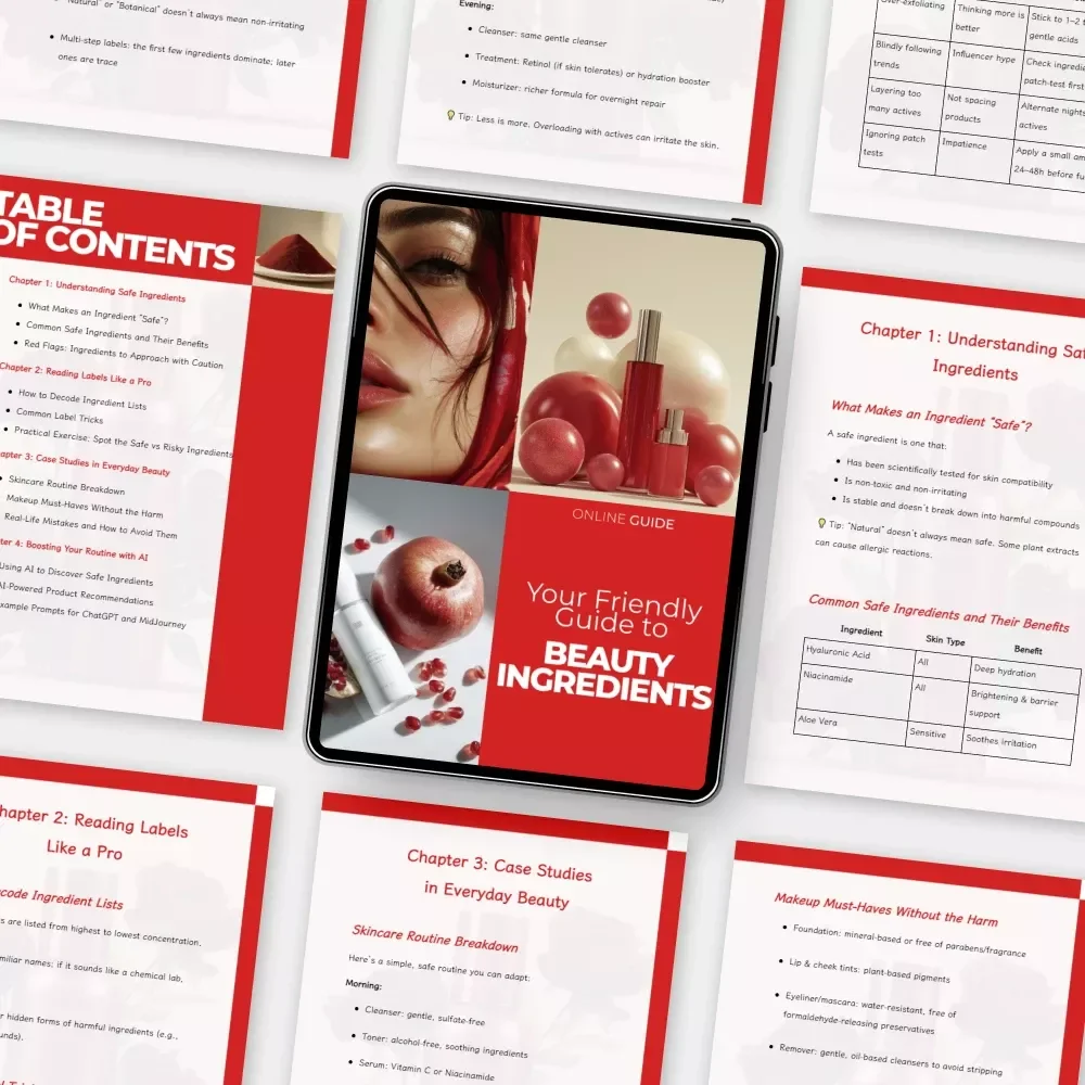 Your Friendly Guide to Beauty Ingredients | Safe Beauty Ingredients Guide for Smarter Skincare, Makeup & Clean Routine Choices