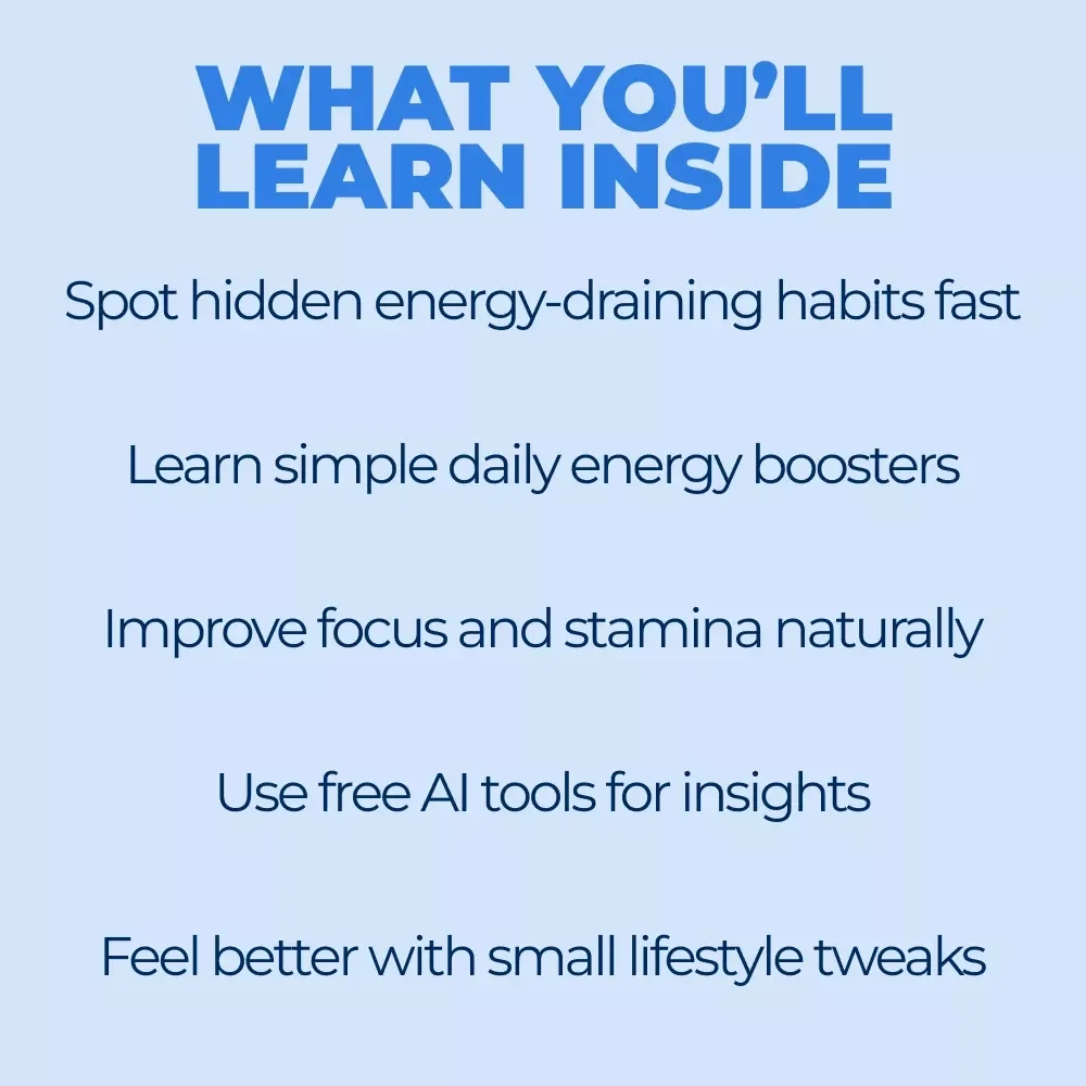 Fixing Low Energy Despite Good Sleep | Digital Guide to Boost Energy, Beat Fatigue, Sleep Better & Feel Energized Daily