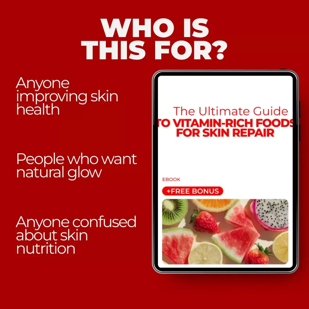 The Ultimate Guide to Vitamin-Rich Foods for Skin Repair | Digital eBook for Glowing, Healthy Skin | Nutrition-Based Skin Healing Guide