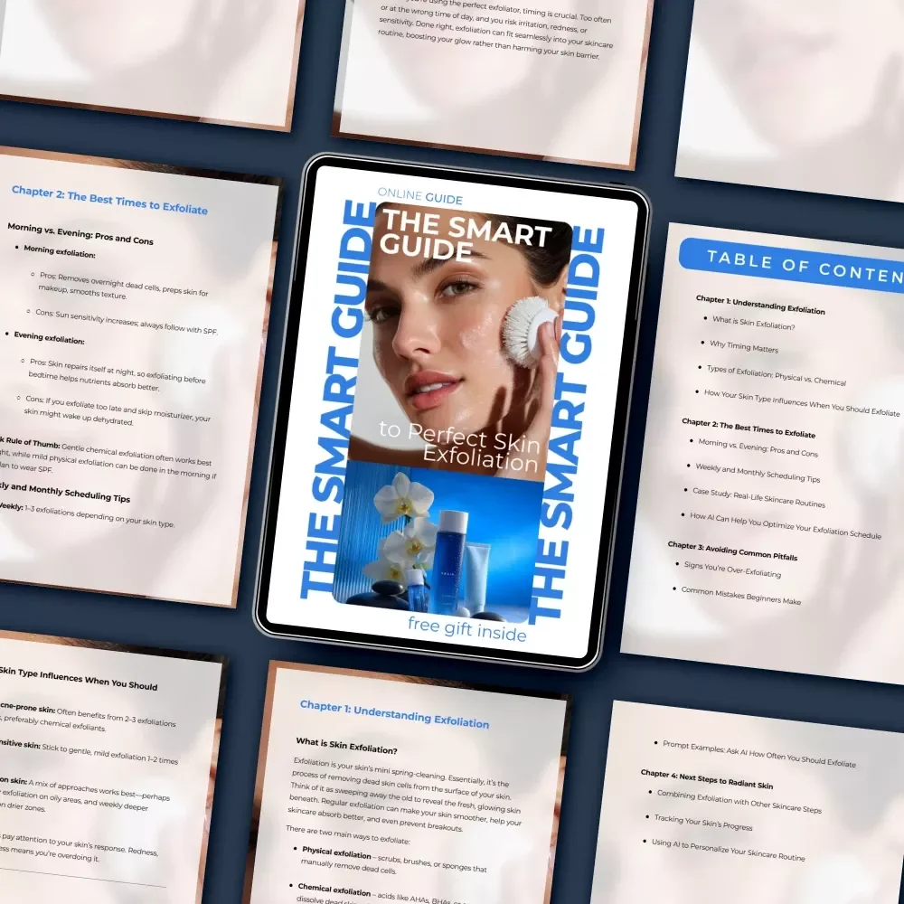 The Smart Guide to Perfect Skin Exfoliation: Digital eBook on Skin Care, Exfoliation Routines & AI Tips