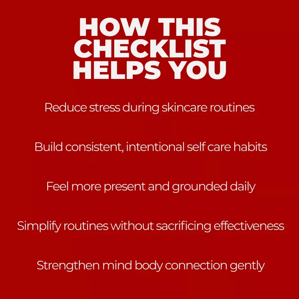 Your Mindful Skincare Checklist – Printable Self-Care Guide with Mindful Skincare Routine Ideas