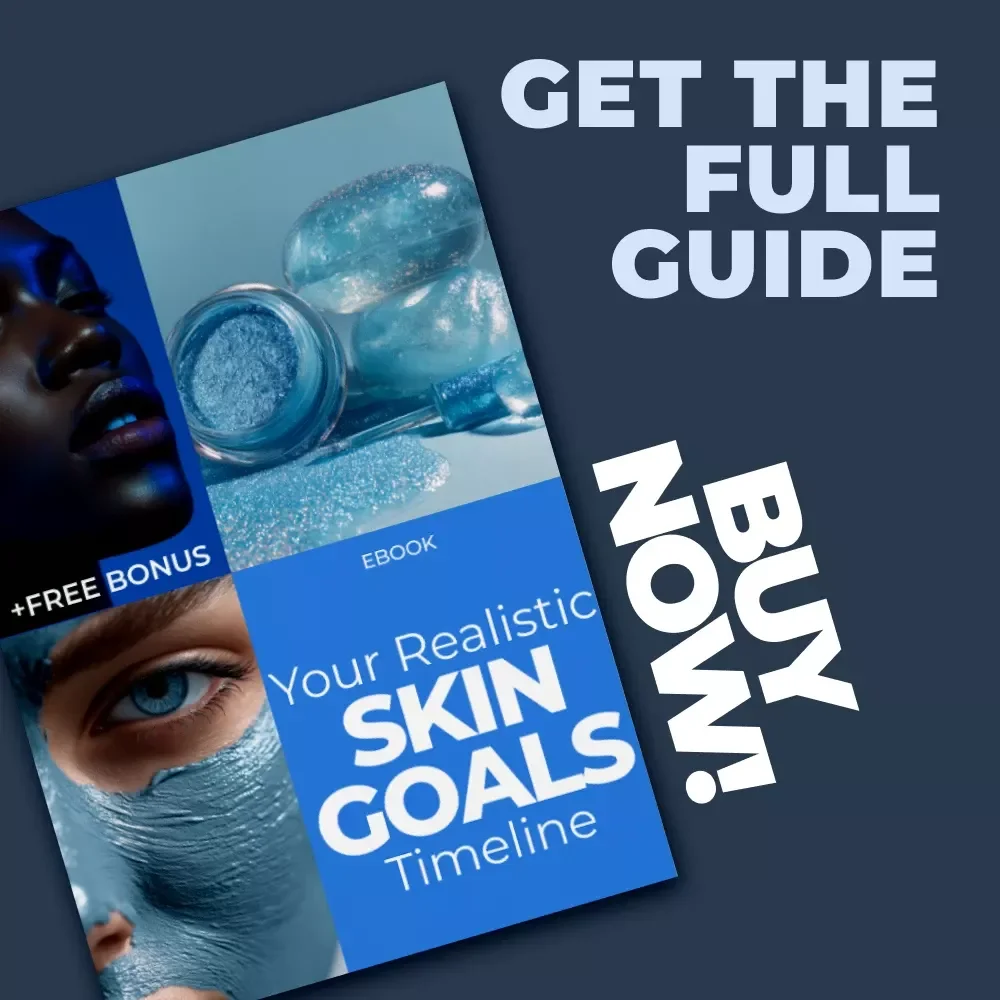 Your Realistic Skin Goals Timeline | Digital Skincare ebook | skin goals realistic timeline Guide