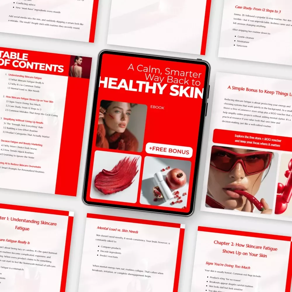 A Calm, Smarter Way Back to Healthy Skin – An Ebook Guide to Skincare Fatigue Solutions, Simple Routines, and Sustainable Results