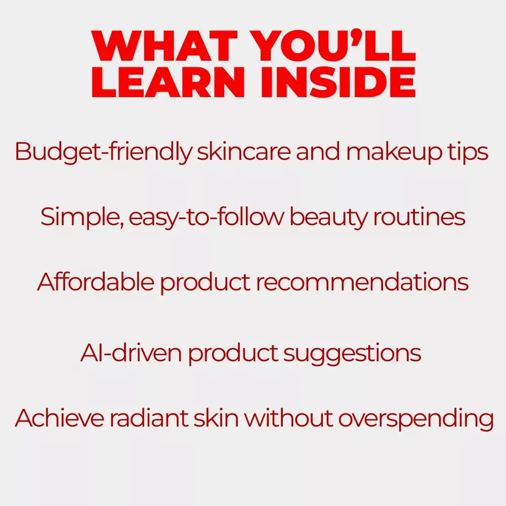 Glow on a Dime: Your Budget-Friendly Beauty Routine eBook & Guide for Glowing Skin and Flawless Makeup