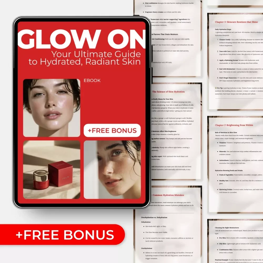 Glow On: Your Ultimate Guide to Hydrated, Radiant Skin – Digital eBook on Hydration and Skin Brightness, Smart Skincare Routines, Nutrition, AI Beauty Tools