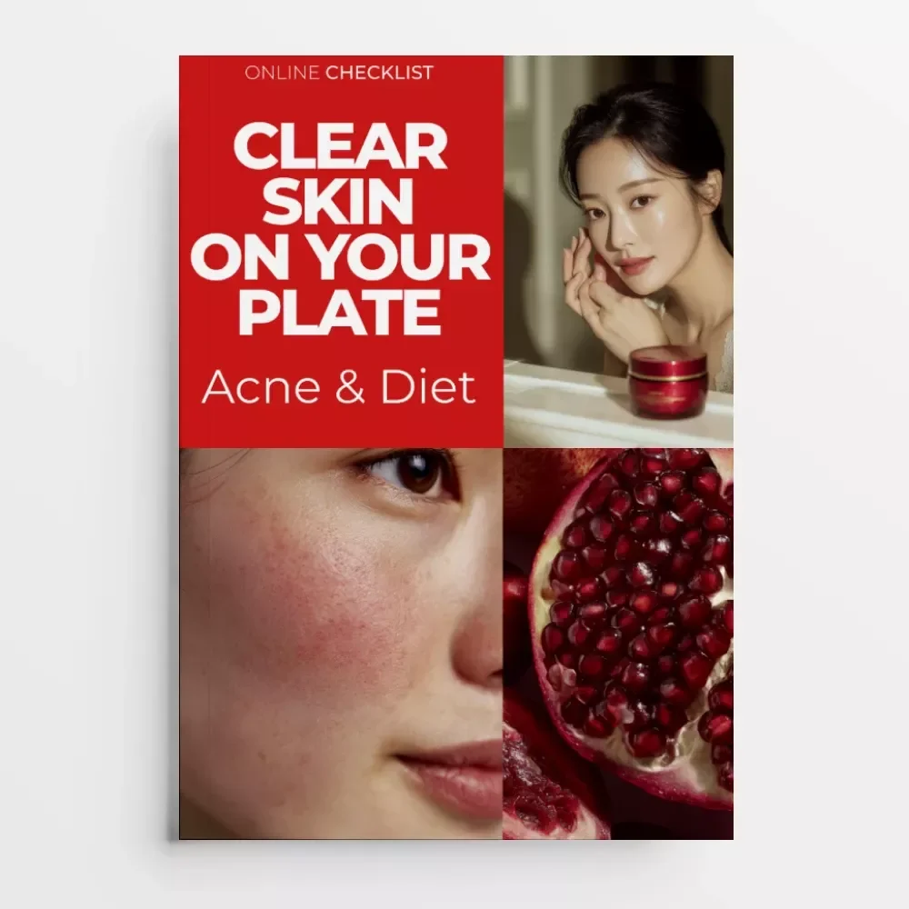 Clear Skin on Your Plate: Acne & Diet | Printable Checklist for Understanding the Acne and Diet Connection | Simple Food Tracking Guide for Clearer Skin
