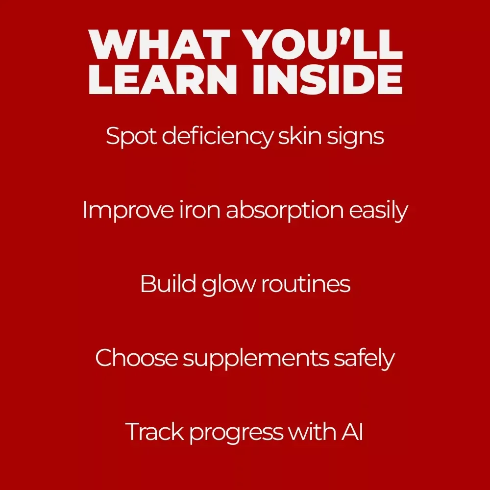 Glow from Within: The Beauty-Skin-Iron Connection | Iron Deficiency and Skin Problems eBook Guide