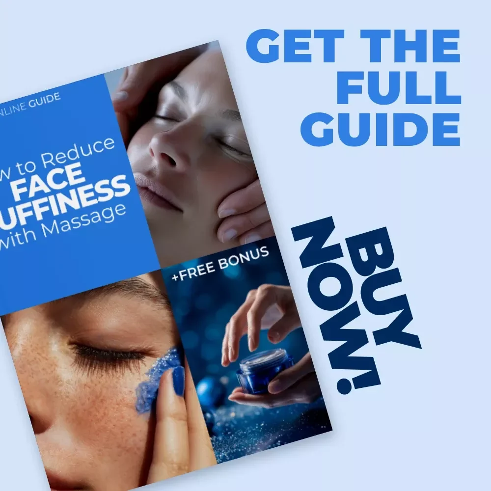 How to Reduce Face Puffiness with Massage | Face Puffiness Reduction Massage Guide | Lymphatic Drainage, Gua Sha & AI Tools Digital Download