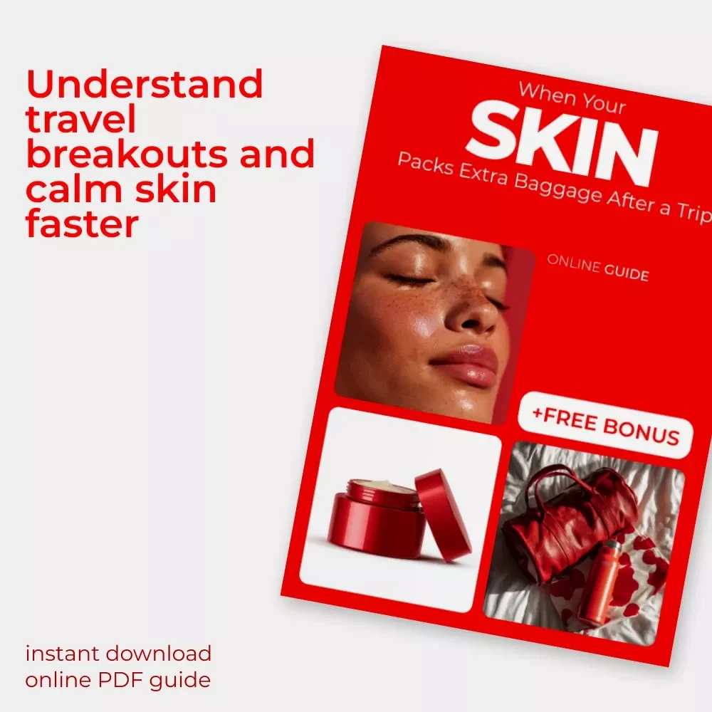 When Your Skin Packs Extra Baggage After a Trip – Digital Skincare Guide for Skin Breakouts After Travel, Post-Vacation Acne Reset, Smart Recovery Checklist