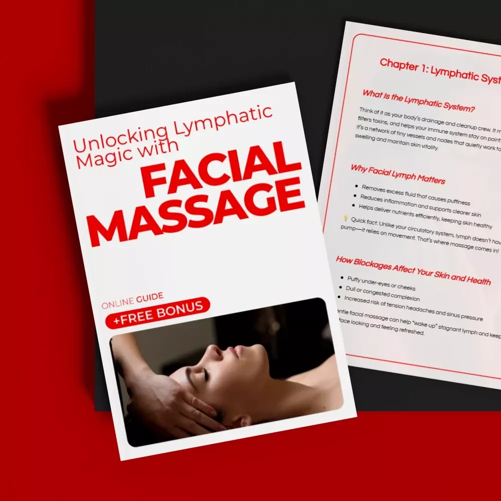 Unlocking Lymphatic Magic with Facial Massage | Facial Massage Lymphatic Benefits Guide, Self-Care Beauty Routine, Digital Download