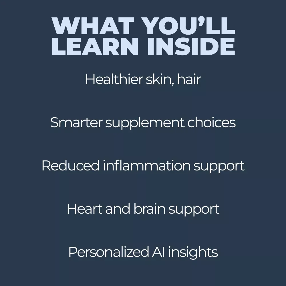 The Ultimate Omega-3 Beauty & Health Guide | Ebook on omega 3 benefits health and beauty for Glowing Skin & Total Wellness
