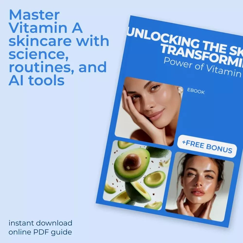 Unlocking the Skin-Transforming Power of Vitamin A | Ultimate Skincare eBook Guide on vitamin a for skin benefits | Glow, Acne & Anti-Aging Routine