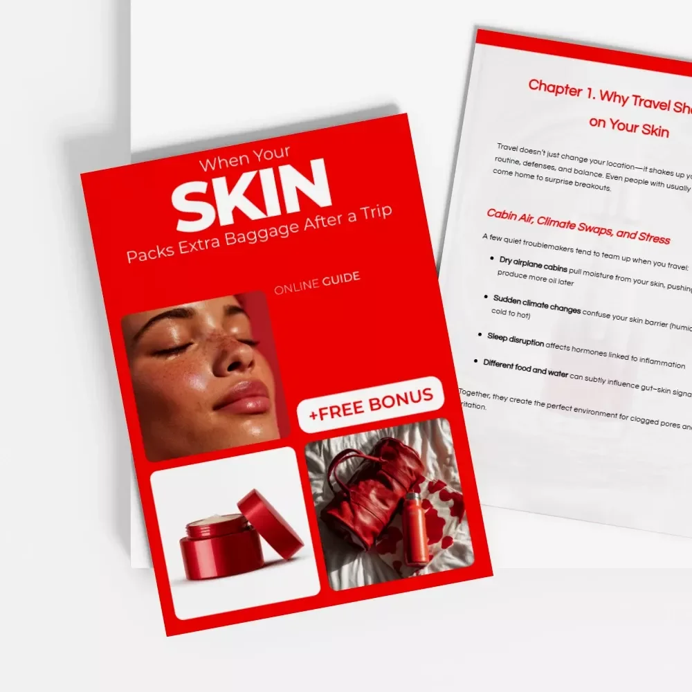 When Your Skin Packs Extra Baggage After a Trip – Digital Skincare Guide for Skin Breakouts After Travel, Post-Vacation Acne Reset, Smart Recovery Checklist