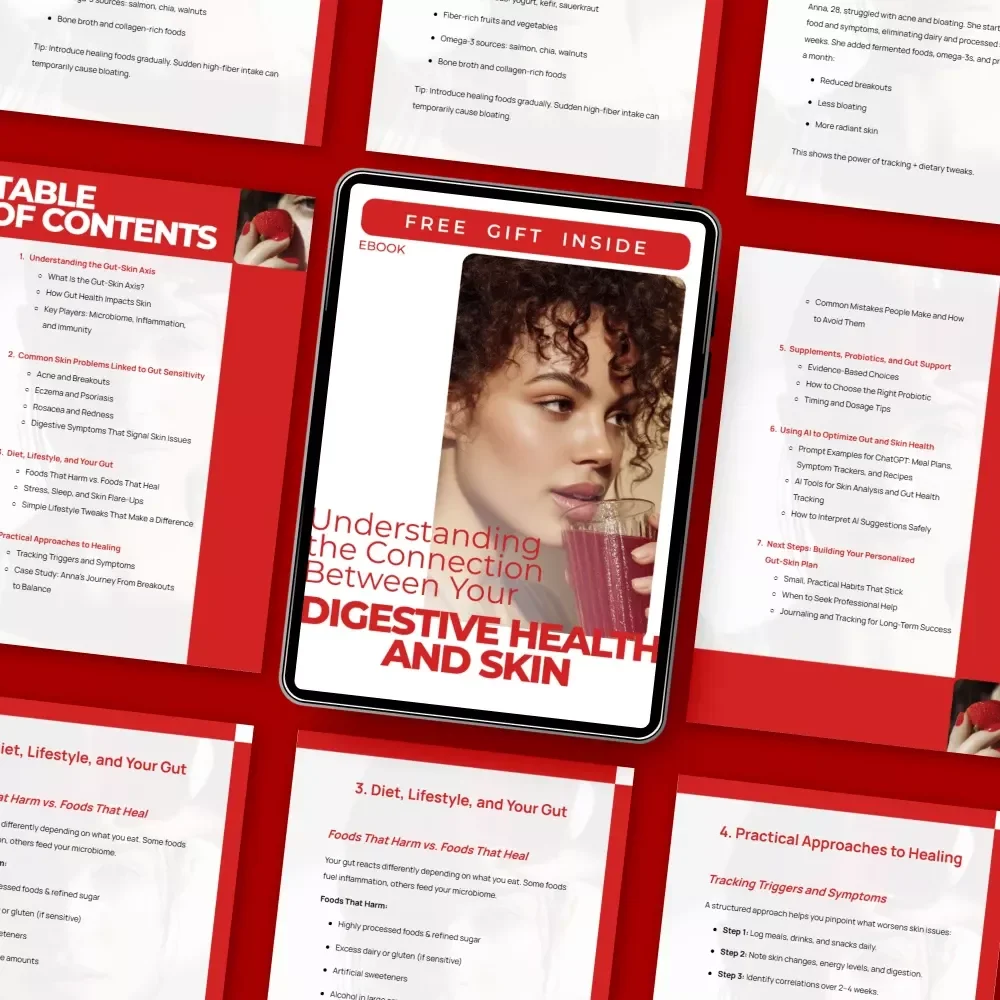 Understanding the Connection Between Your Digestive Health and Skin | Gut-Skin Axis eBook | Guide to Gut Sensitivity and Skin Problems