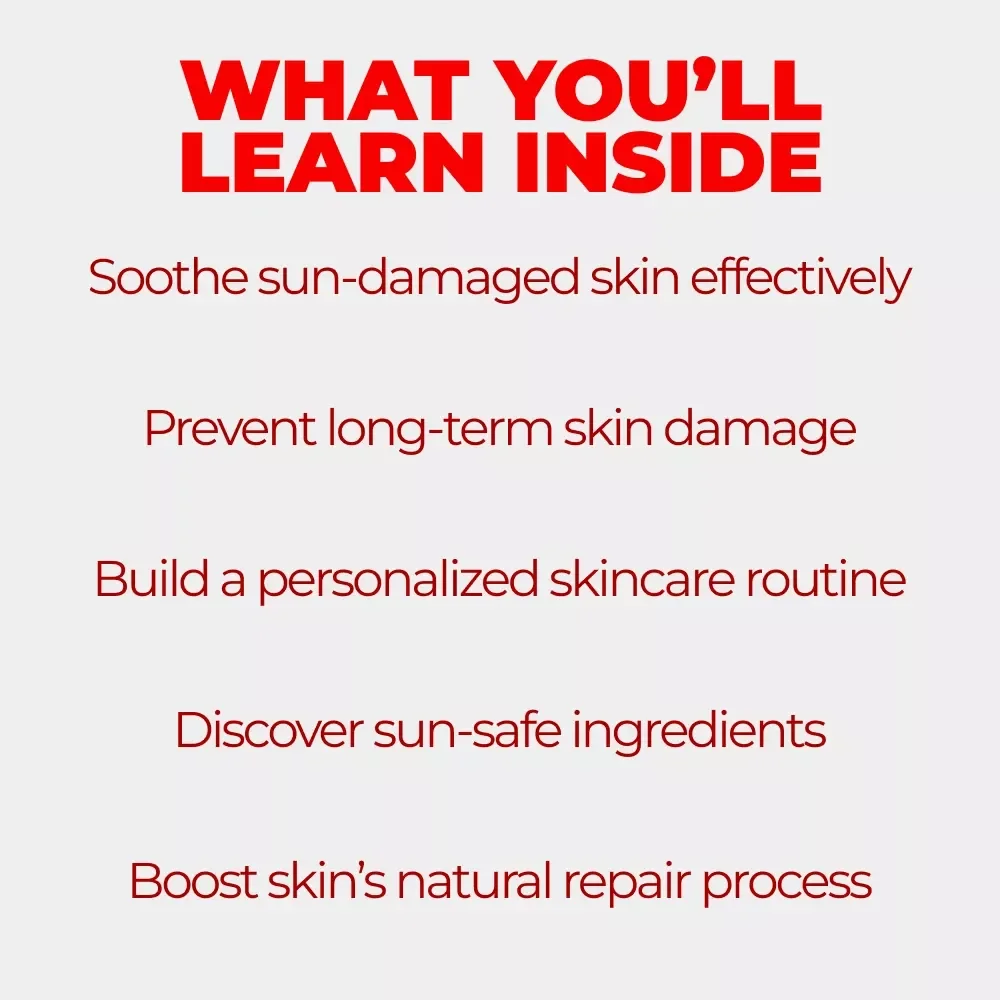 Sun-Kissed, Not Sun-Stressed: After-Sun Skincare Guide eBook - Your Ultimate After-Sun Skincare Solution