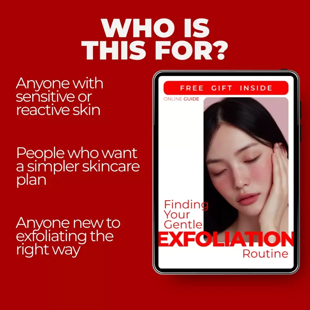 Finding Your Gentle Exfoliation Routine | Skincare Guide eBook, Sensitive Skin Exfoliation Checklist, Personalized Exfoliation Routine, Digital Download