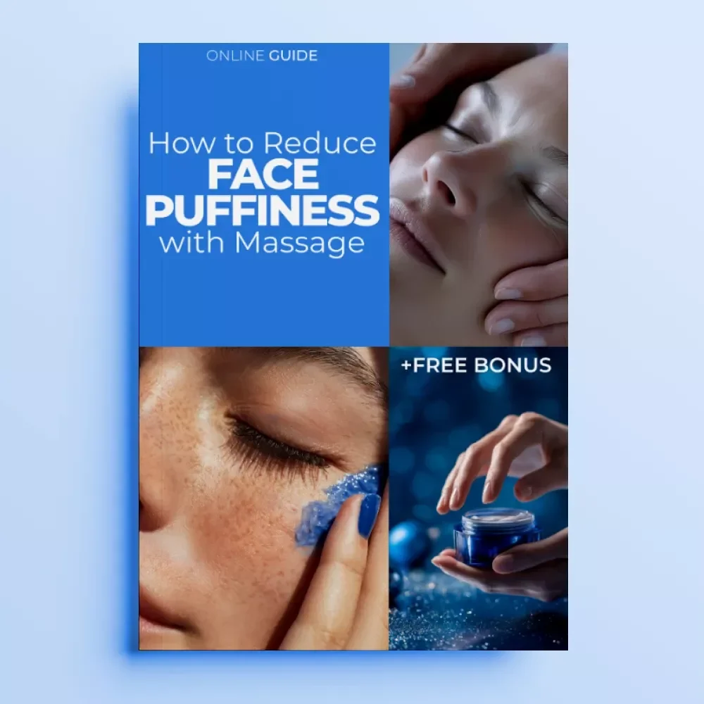 How to Reduce Face Puffiness with Massage | Face Puffiness Reduction Massage Guide | Lymphatic Drainage, Gua Sha & AI Tools Digital Download
