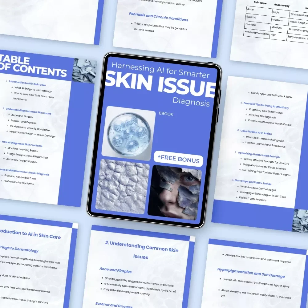 Harnessing AI for Smarter Skin Issue Diagnosis – Practical Ebook Guide to ai skin issue diagnosis, AI Skincare Insights, Digital Download