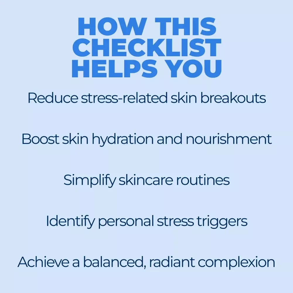 Stress Tracker & Skin Flare-Ups: Your Easy Beauty Checklist - A Guide to Stress & Skin Health