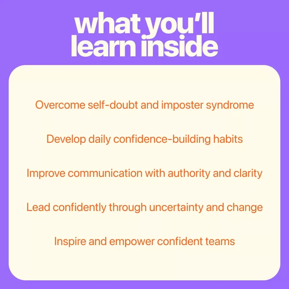 Lead with Confidence: A Practical Guide to Unlocking Your Inner Leader - eBook on Building Confidence in Leadership